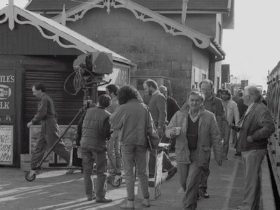 HTV filming during Moday 28th April. One of the actors was the late Graham Stark from Inspector Clouseau films with Peter Sellers.
